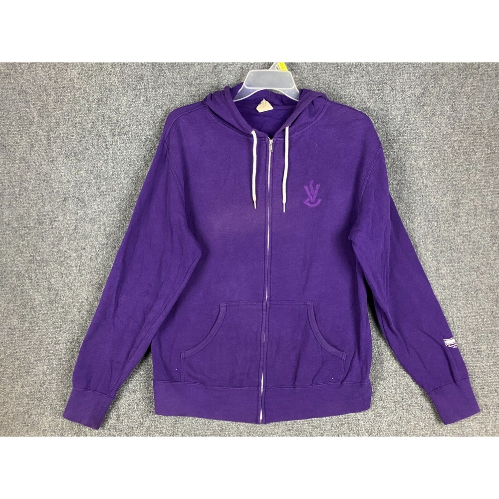 Ludwig Hoodie Men's XL Full Zip Purple Made In USA‎ Adults Extra Large